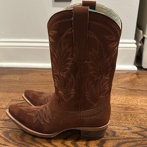 Lane boots Brown Suede Cowboy Boots